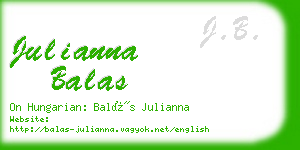 julianna balas business card